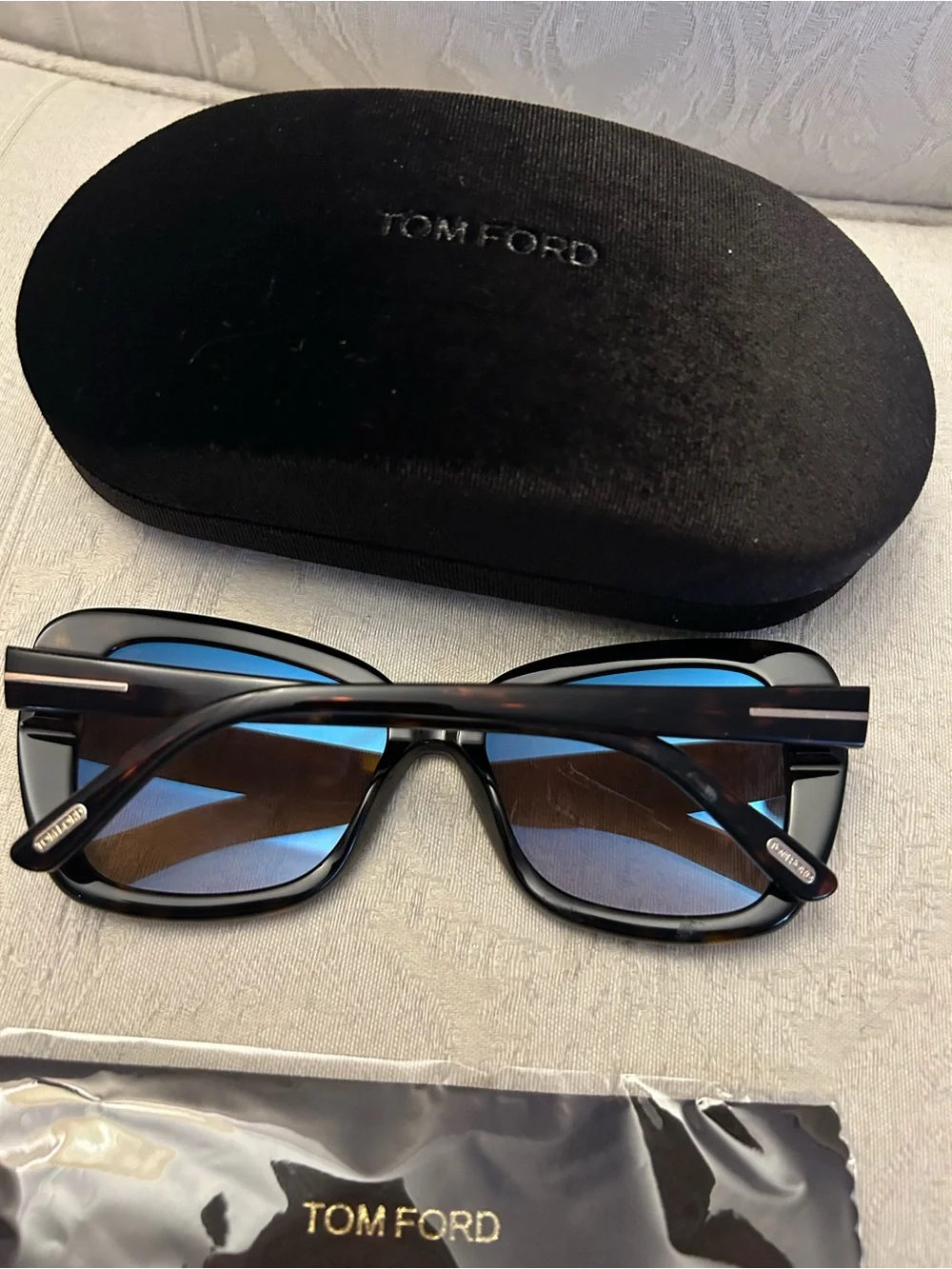New arrival! Authentic TOM FORD MAEVE FT1008 oversized Havana Cat Eye Sunglasses